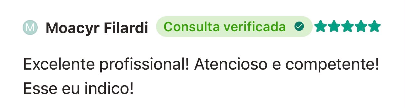 Depoimento de paciente sobre o Dr. Alan Antunes no Doctoralia