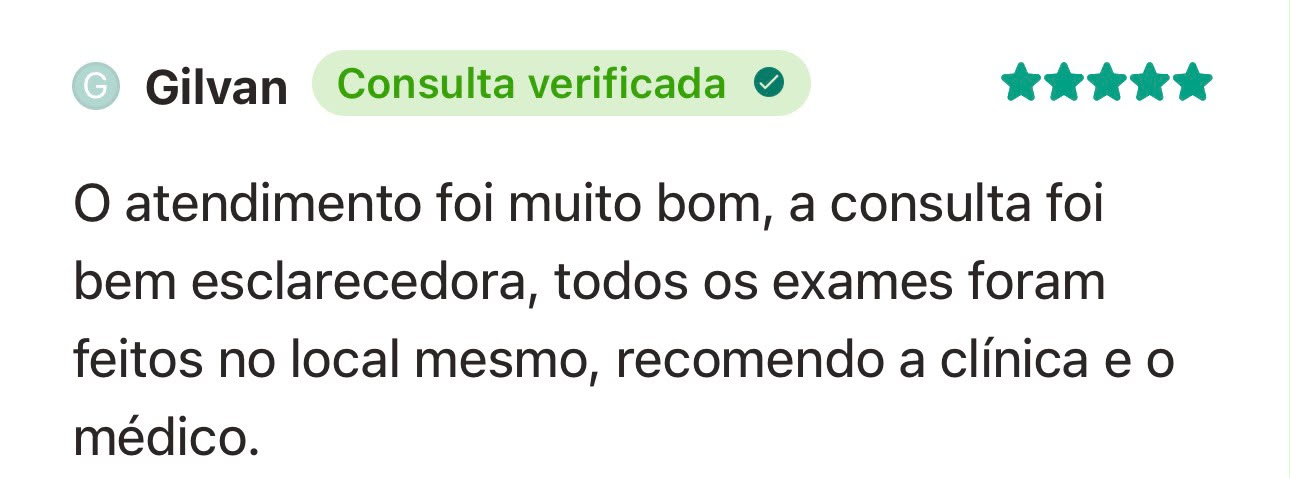 Depoimento de paciente sobre o Dr. Alan Antunes no Doctoralia