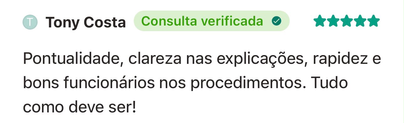 Depoimento de paciente sobre o Dr. Alan Antunes no Doctoralia